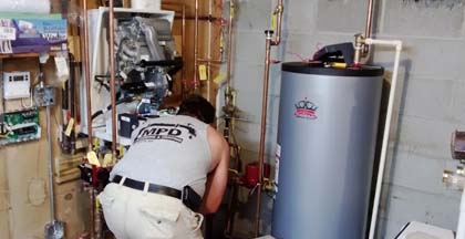 gas boiler install